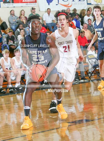 Thumbnail 3 in Cape Fear Academy vs Porter-Gaud (Rotary Roundball Classic) photogallery.