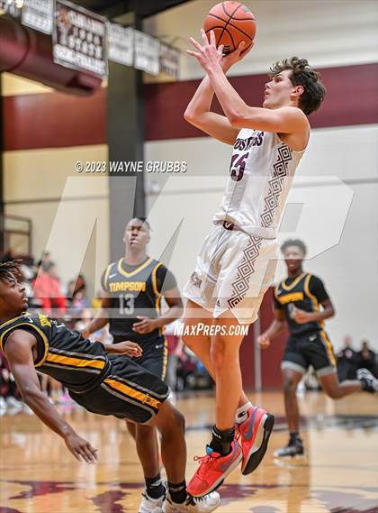 Thumbnail 3 in Martins Mill vs. Timpson (Holiday Hoops Tournament) photogallery.