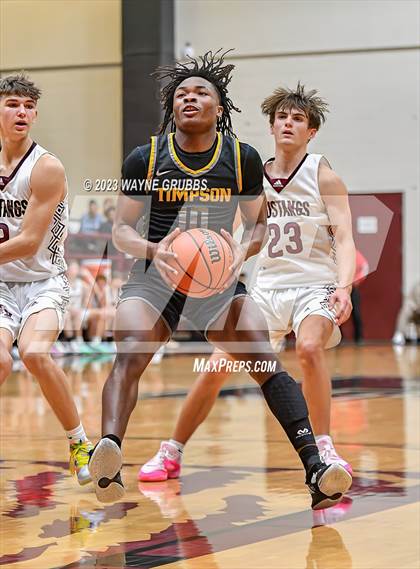 Thumbnail 2 in Martins Mill vs. Timpson (Holiday Hoops Tournament) photogallery.