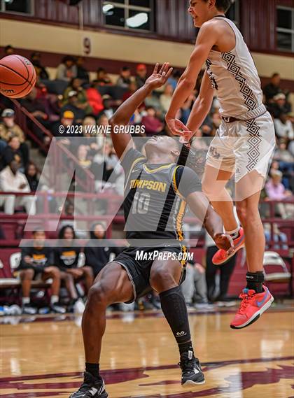 Thumbnail 2 in Martins Mill vs. Timpson (Holiday Hoops Tournament) photogallery.