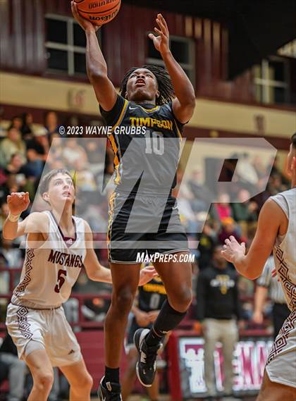 Thumbnail 2 in Martins Mill vs. Timpson (Holiday Hoops Tournament) photogallery.