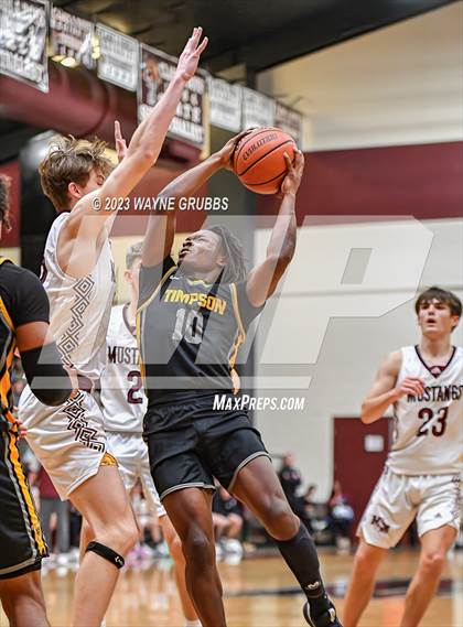 Thumbnail 2 in Martins Mill vs. Timpson (Holiday Hoops Tournament) photogallery.