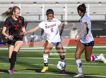 Thumbnail 2 in Rockwall vs. Sachse (UIL 6A Soccer Bi-District Playoffs) photogallery.