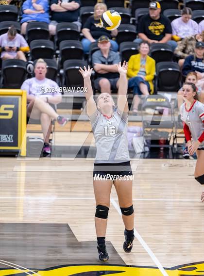 Thumbnail 2 in Highland vs Quitman (Salem Volleyball Tournament) photogallery.