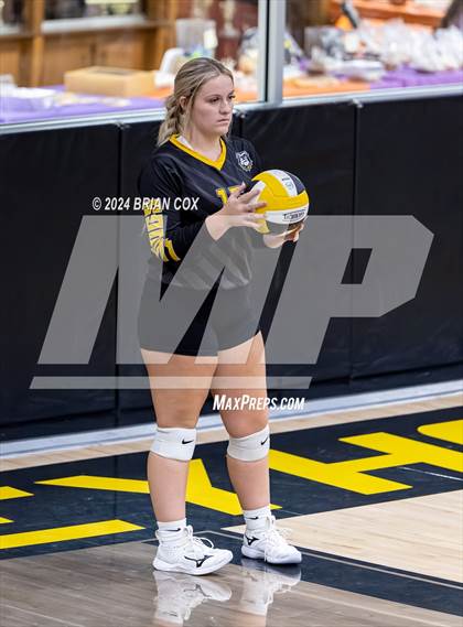 Thumbnail 3 in Highland vs Quitman (Salem Volleyball Tournament) photogallery.