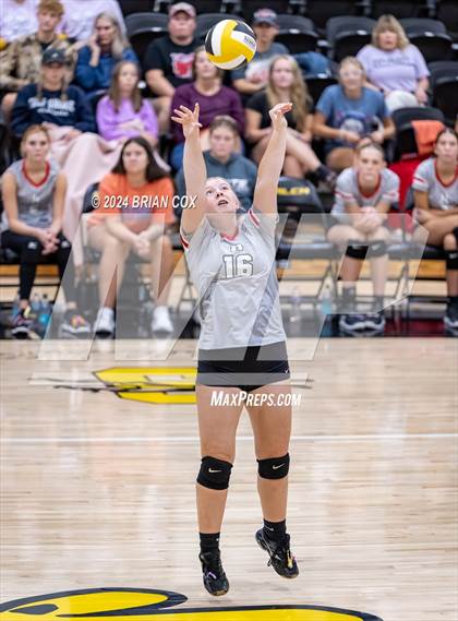 Thumbnail 1 in Highland vs Quitman (Salem Volleyball Tournament) photogallery.