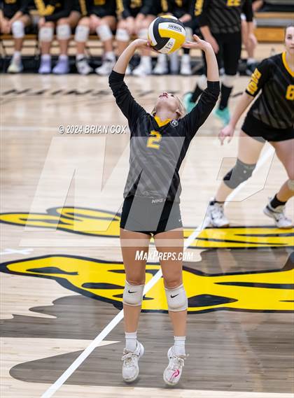 Thumbnail 3 in Highland vs Quitman (Salem Volleyball Tournament) photogallery.
