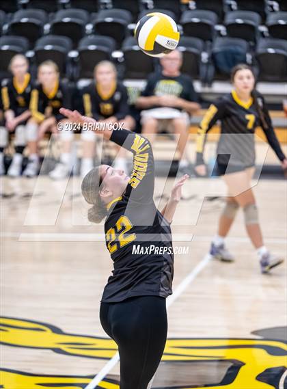 Thumbnail 2 in Highland vs Quitman (Salem Volleyball Tournament) photogallery.