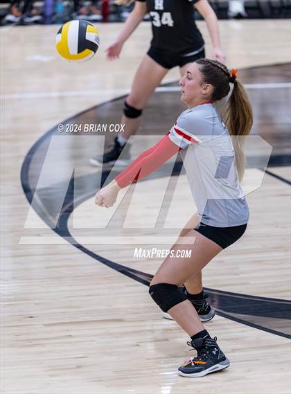 Thumbnail 2 in Highland vs Quitman (Salem Volleyball Tournament) photogallery.