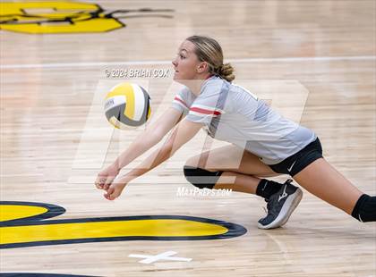 Thumbnail 3 in Highland vs Quitman (Salem Volleyball Tournament) photogallery.