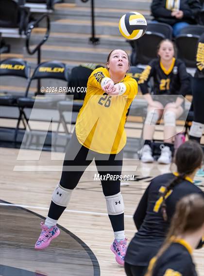 Thumbnail 2 in Highland vs Quitman (Salem Volleyball Tournament) photogallery.