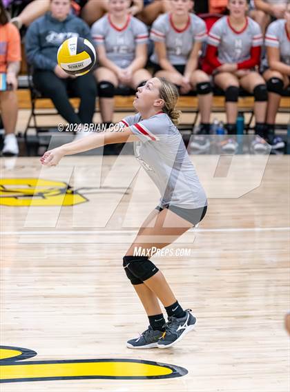 Thumbnail 1 in Highland vs Quitman (Salem Volleyball Tournament) photogallery.