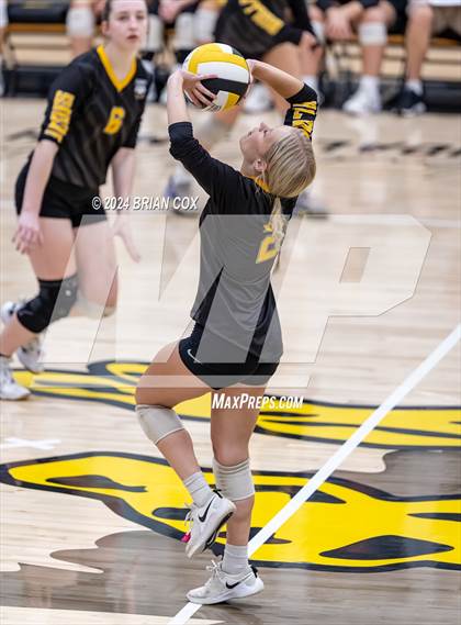 Thumbnail 1 in Highland vs Quitman (Salem Volleyball Tournament) photogallery.