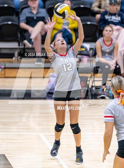 Thumbnail 2 in Highland vs Quitman (Salem Volleyball Tournament) photogallery.