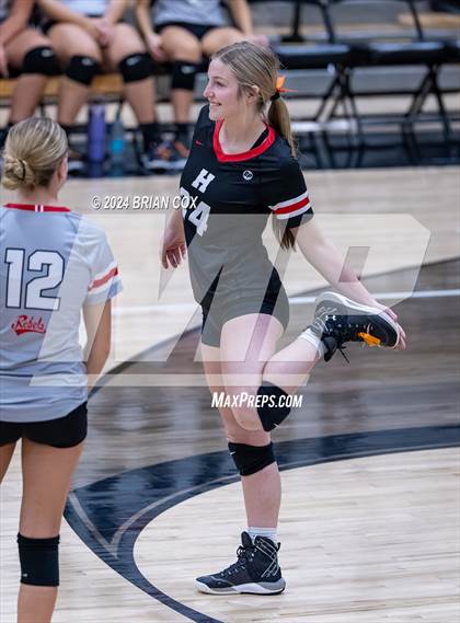 Thumbnail 1 in Highland vs Quitman (Salem Volleyball Tournament) photogallery.