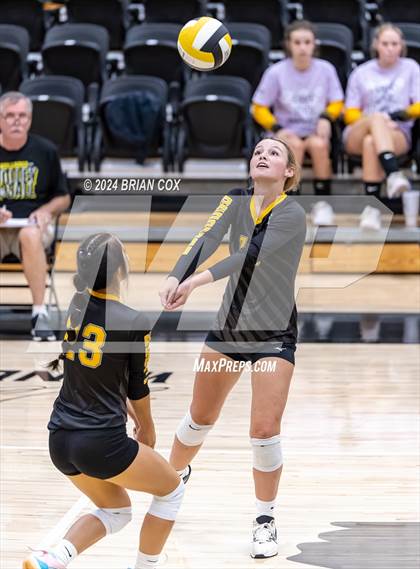 Thumbnail 3 in Highland vs Quitman (Salem Volleyball Tournament) photogallery.