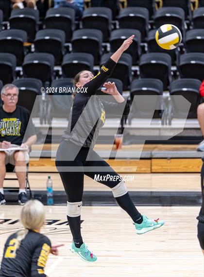 Thumbnail 2 in Highland vs Quitman (Salem Volleyball Tournament) photogallery.