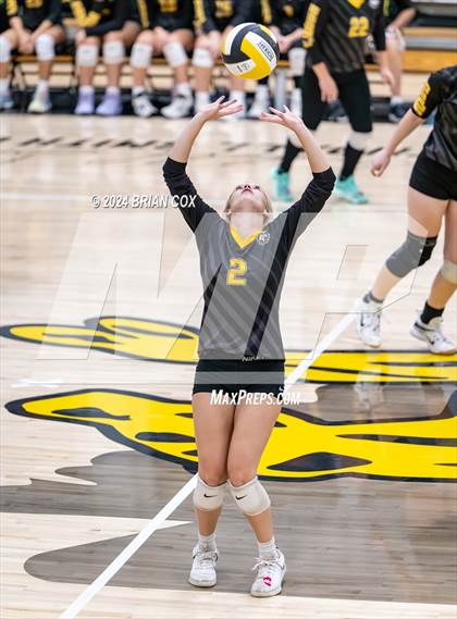 Thumbnail 1 in Highland vs Quitman (Salem Volleyball Tournament) photogallery.