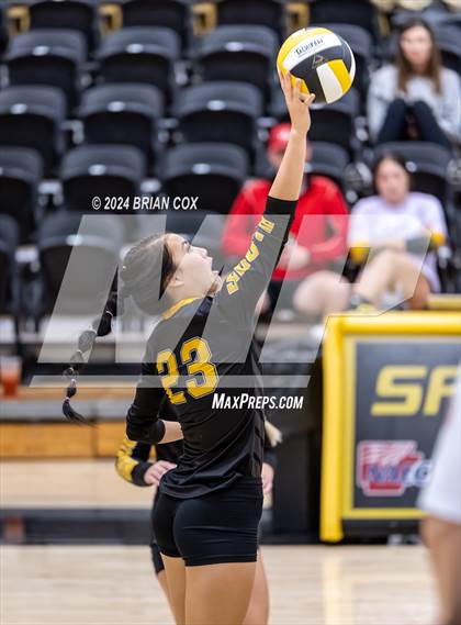 Thumbnail 2 in Highland vs Quitman (Salem Volleyball Tournament) photogallery.