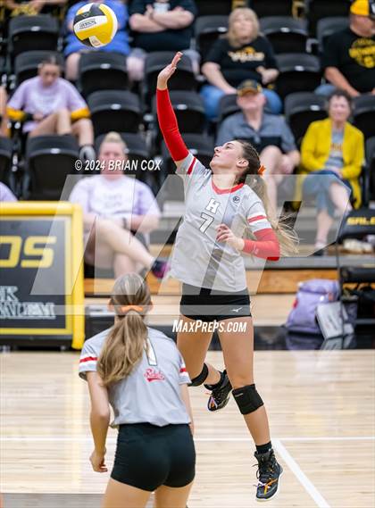 Thumbnail 1 in Highland vs Quitman (Salem Volleyball Tournament) photogallery.