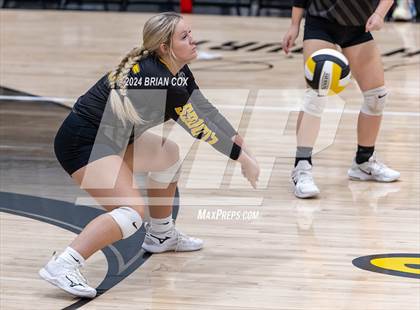 Thumbnail 2 in Highland vs Quitman (Salem Volleyball Tournament) photogallery.