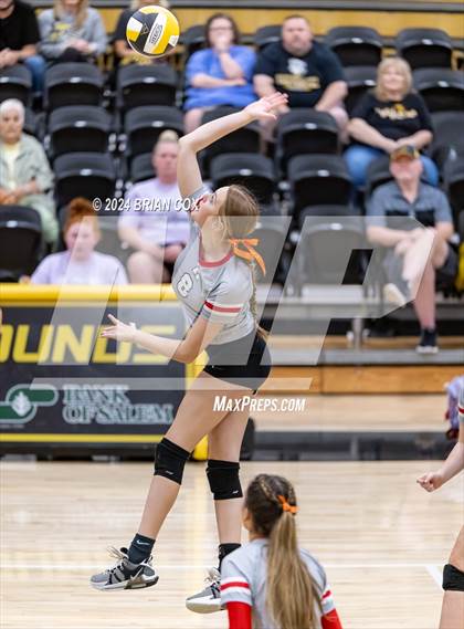 Thumbnail 3 in Highland vs Quitman (Salem Volleyball Tournament) photogallery.