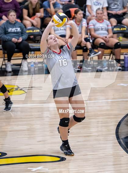Thumbnail 3 in Highland vs Quitman (Salem Volleyball Tournament) photogallery.