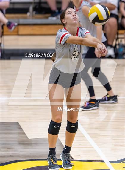 Thumbnail 2 in Highland vs Quitman (Salem Volleyball Tournament) photogallery.