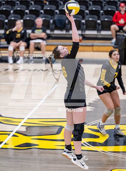 Thumbnail 3 in Highland vs Quitman (Salem Volleyball Tournament) photogallery.