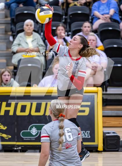 Thumbnail 3 in Highland vs Quitman (Salem Volleyball Tournament) photogallery.