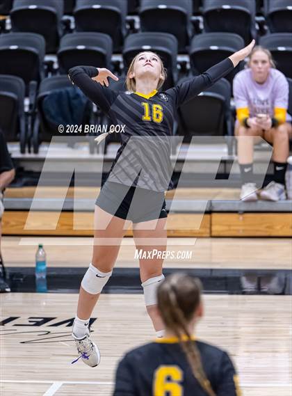 Thumbnail 1 in Highland vs Quitman (Salem Volleyball Tournament) photogallery.