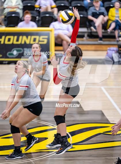 Thumbnail 3 in Highland vs Quitman (Salem Volleyball Tournament) photogallery.