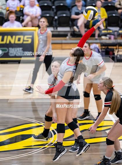 Thumbnail 3 in Highland vs Quitman (Salem Volleyball Tournament) photogallery.