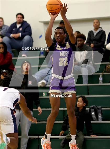 Thumbnail 3 in Notre Dame Prep vs. Modesto Christian (De La Salle MLK Classic) photogallery.