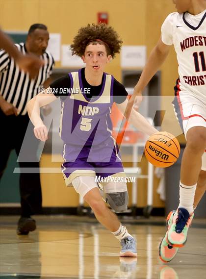 Thumbnail 3 in Notre Dame Prep vs. Modesto Christian (De La Salle MLK Classic) photogallery.