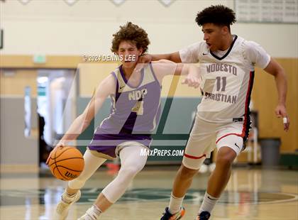 Thumbnail 3 in Notre Dame Prep vs. Modesto Christian (De La Salle MLK Classic) photogallery.