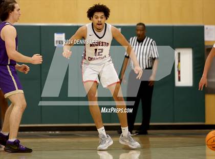 Thumbnail 1 in Notre Dame Prep vs. Modesto Christian (De La Salle MLK Classic) photogallery.