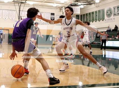 Thumbnail 3 in Notre Dame Prep vs. Modesto Christian (De La Salle MLK Classic) photogallery.