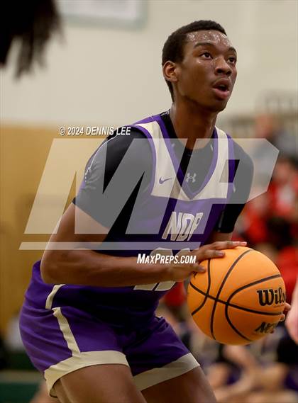 Thumbnail 2 in Notre Dame Prep vs. Modesto Christian (De La Salle MLK Classic) photogallery.
