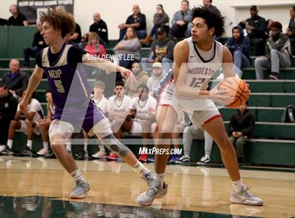 Thumbnail 1 in Notre Dame Prep vs. Modesto Christian (De La Salle MLK Classic) photogallery.