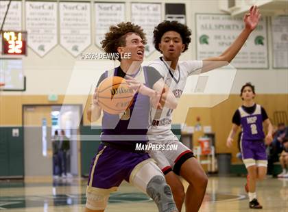 Thumbnail 1 in Notre Dame Prep vs. Modesto Christian (De La Salle MLK Classic) photogallery.
