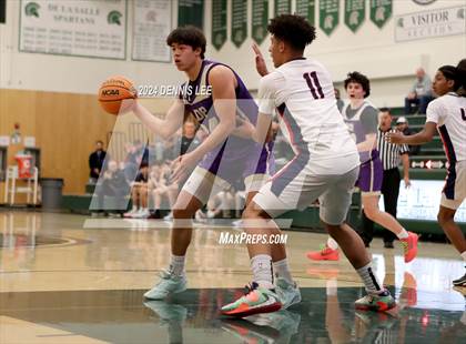 Thumbnail 2 in Notre Dame Prep vs. Modesto Christian (De La Salle MLK Classic) photogallery.