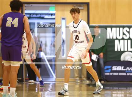 Thumbnail 3 in Notre Dame Prep vs. Modesto Christian (De La Salle MLK Classic) photogallery.