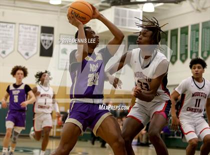 Thumbnail 1 in Notre Dame Prep vs. Modesto Christian (De La Salle MLK Classic) photogallery.