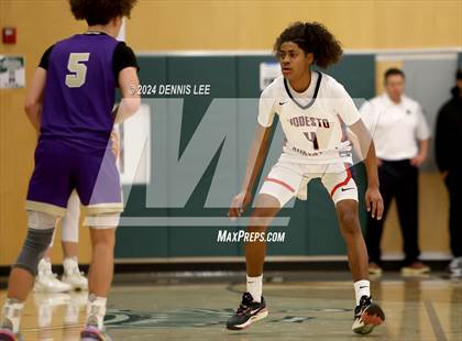 Thumbnail 2 in Notre Dame Prep vs. Modesto Christian (De La Salle MLK Classic) photogallery.