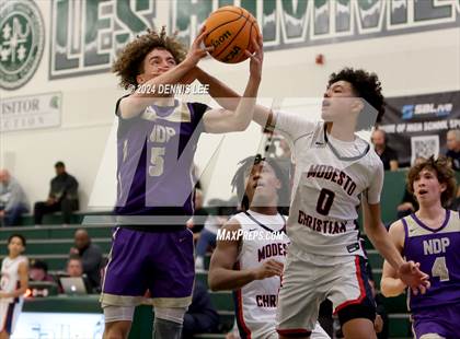 Thumbnail 3 in Notre Dame Prep vs. Modesto Christian (De La Salle MLK Classic) photogallery.