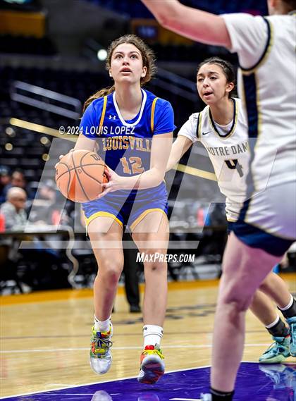 Thumbnail 3 in Notre Dame (SO) @ Louisville (Coastal Catholic Classic) photogallery.