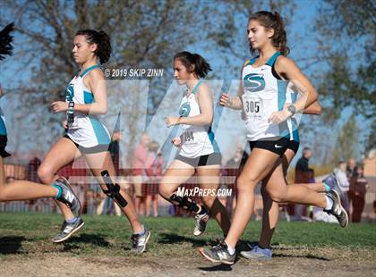 Thumbnail 2 in CIF Sac-Joaquin Section Cross Country Championships (D1 Girls) photogallery.