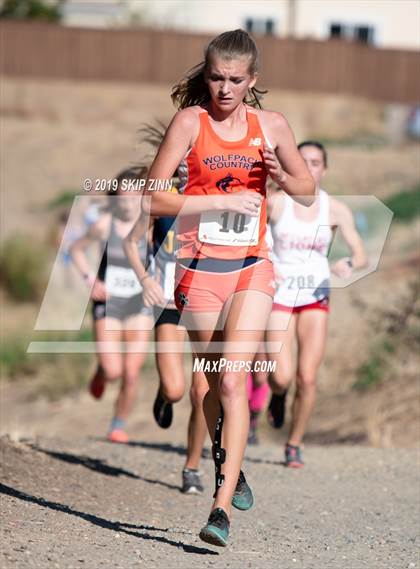 Thumbnail 3 in CIF Sac-Joaquin Section Cross Country Championships (D1 Girls) photogallery.