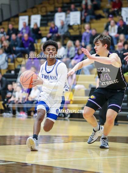 Thumbnail 3 in Brebeuf Jesuit Preparatory vs. Guerin Catholic (IHSAA Class 3A Sectional Round 1) photogallery.